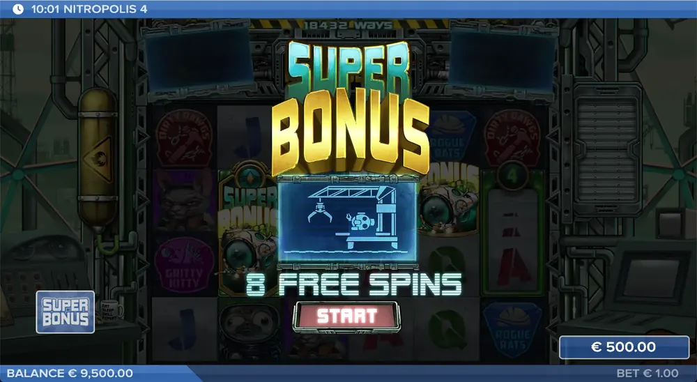 Nitropolis 4 Super Bonus Freispiele